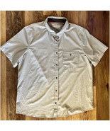 Avalanche Men Size XL Sand Tan Stretch Short Sleeve Outdoor Hiking Shirt... - $33.90 CAD