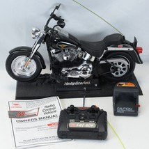 New Bright Harley Davidson Toy Motorcycle Fat Boy Collectible R/C Parts - £54.82 GBP