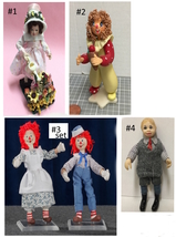 Choice Miniature Girl and Boy Dolls, Ann Andy or Clown Doll in Dollhouse... - $23.99+