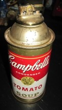 Vintage &quot;Cristy&quot; Novelty Campbell&#39;s Soup Can Table Top Petrol Lighter - $85.00