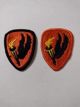 ARMY AVIATION SCHOOL &amp; CENTER PATCH - SET OF 2 DIFFERENT FULL COLOR - $6.50