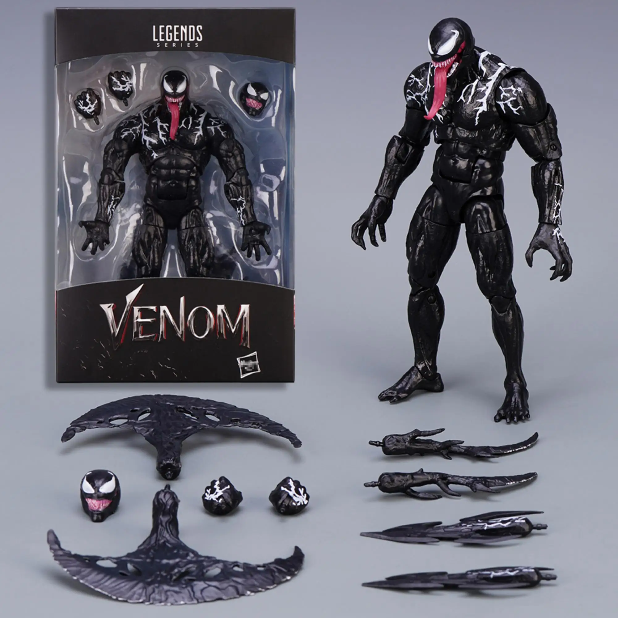 20cm Marvel Venom Shf Legends Action Figure Joint Movable Toys Change Face - £28.05 GBP+