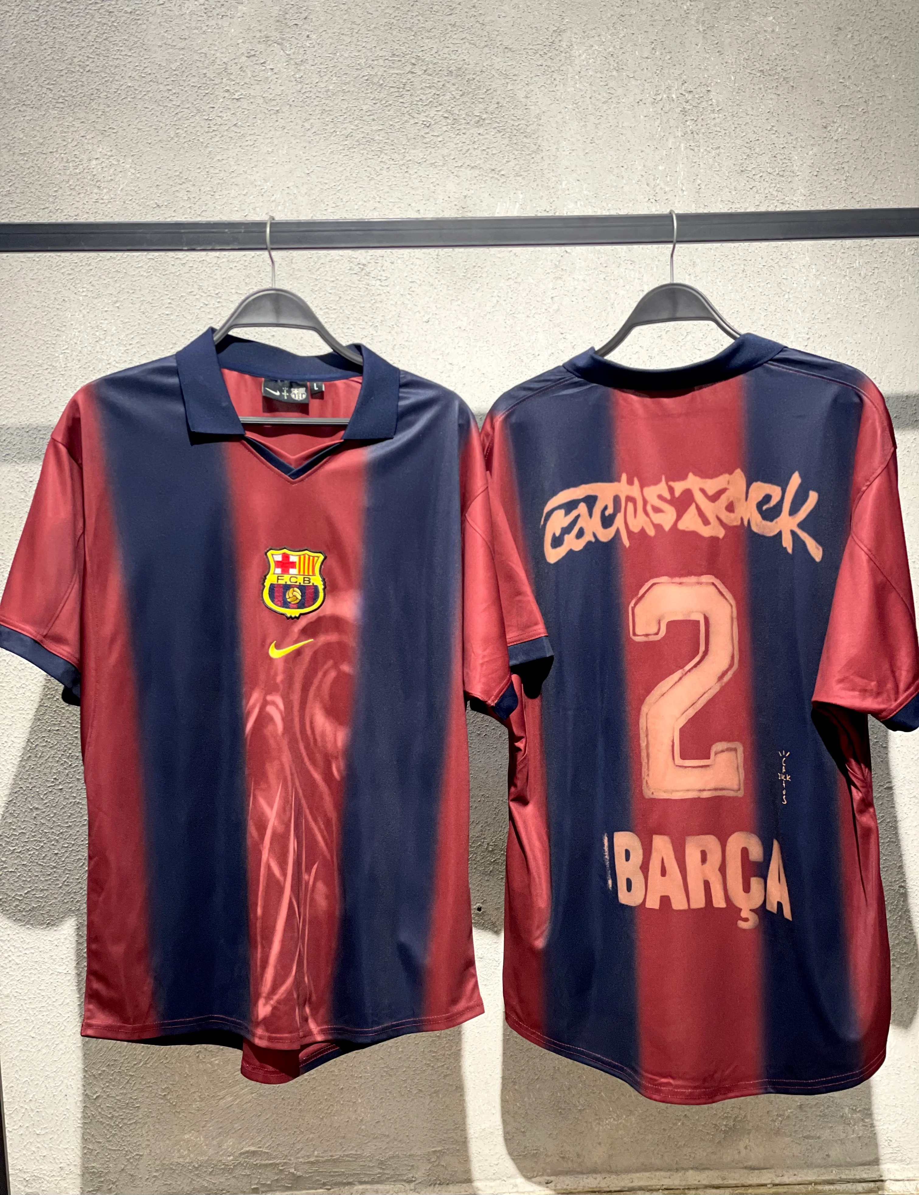Fc Barcelona x Travis scott oversized t-shirt /Special Offer - $64.00