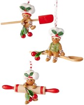 Kurt Adler 4-Inch Gingerbread Baking Tool Ornaments - £23.21 GBP