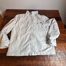 London Fog Mens Full Zip Lightweight Jacket Gray Mock Neck Size L RN121545 - $32.67