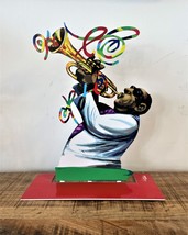 David Gerstein Metal Art - Trumpet Player - Jazz Club - Metal Modern Sculpture - £151.05 GBP