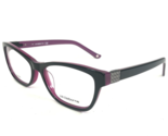 Liz Claiborne Eyeglasses Frames L440 0FB5 Black Purple Rectangular 49-15... - $51.21