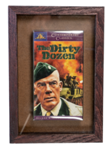 Custom Dirty Dozen VHS Shadow Box Oak | Basic | Home Theater Decor - £30.85 GBP