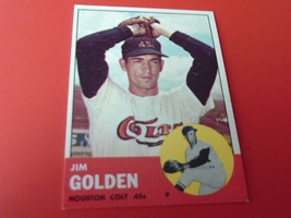 1963 Topps Jim Golden # 297 Colt 45s Near Mint Or Better !! - £55.04 GBP