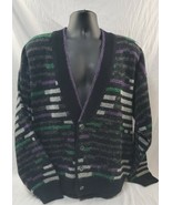 VTG Tundra Bachrach 3D Textured Colorful 4-Button Cardigan Sweater Men&#39;s... - $82.51 CAD