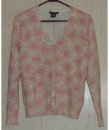 EXCELLENT WOMENS Eddie Bauer FLORAL PRINT CARDIGAN SWEATER  SIZE M - €21,88 EUR