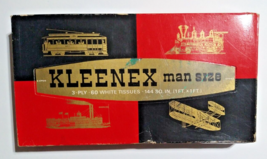 Vintage 1967 Kleenex Man Size Man Size White 60-3 Ply Tissue Box - Unopened. - £10.73 GBP
