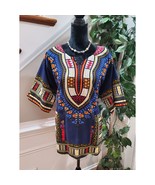 It Girl Women&#39;s African Print Cotton Sweetheart Neck Long Sleeve Blouse 2X - $27.72