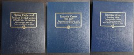 Set of 3 Whitman Lincoln Indian Penny Cent Coin Album 1856-2024 P,D San Fran  - £67.66 GBP