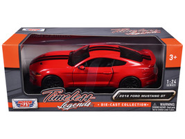 2018 Ford Mustang GT 5.0 Red with Black Stripes &quot;Timeless Legends&quot; Series 1/2... - £27.54 GBP