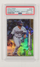 2020 Topps Gavin Lux Indossa Casco Con Oro Lamina PSA 10 Gemma come Nuov... - $157.19