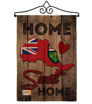 Canada Provinces Ontario Home Sweet Burlap - Impressions Decorative Metal Wall H - £26.92 GBP