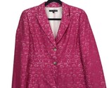 NWT PRESTON &amp; YORK Pink Lace BLAZER JACKET Top Retail $109 - Size 10 - $29.65