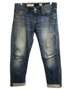 Anthropology Pilcro Letterpress Hyphen Cuff Distressed Denim Jeans 28x29... - £15.47 GBP