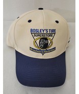 BOSLEY&#39;S TIRE WICHITA Hat Cap Cooper Tires Ad Promo Tan Blue Trucker Sna... - £6.56 GBP