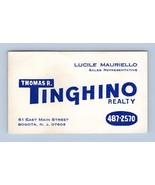 Thomas Tinghino Realty Vintage Business Card Bogota New Jersey NJ  BC1 - $9.64 CAD