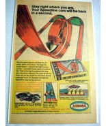 1969 Color Ad Aurora 2 In 1 Loop &amp; Bank Race Set - $10.96 CAD