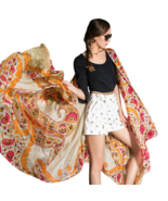 Anyyou 100% Mulberry Silk Gray Long Scarf Luxury Brand Women Beach Shawl... - $1,644.58 MXN