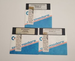 Lot of 3 Floppy 5.25 Disks Commodore PC-10/PC-20 DOS Basic Interpreter M... - £19.45 GBP