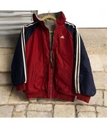 Vintage 00s Adidas Full Zip Retro Nylon Track Top Jacket Kids Size L 14-16 - $38.58 CAD
