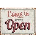 We&#39;re Open Metal Novelty Parking Sign - $29.81 CAD