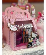 Hello Kitty Coloring Kit Favor Set of 6 | Personalized Kids Coloring Kit | Hello - $75.00