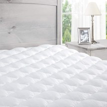 Twin Size Extra Plush Mattress Pad Found In Marriott Hotels, Removable Pillowtop - £48.21 GBP