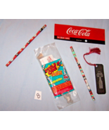Lot of Vintage Coca Cola Coke Items-Pencils, Bookmark, Wrist Reflector, ... - $13.71 CAD