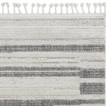 HomeRoots 375691 63 x 91 in. Ivory  Grey Polyester Rug - £228.95 GBP