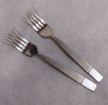Oneida Telluride Dinner Forks 2 Stainless Steel 18/10 8.125&quot; - £31.56 GBP
