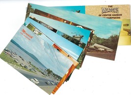 Lot Of 9 Meredith &amp; Center Harbor New Hampshire Postcards Vintage 70s Old Cars - £19.54 GBP