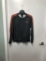 adidas Women&#39;s Essentials 3-Stripes Fleece Sweatshirt EK5593 Gray/Peach ... - $12.90