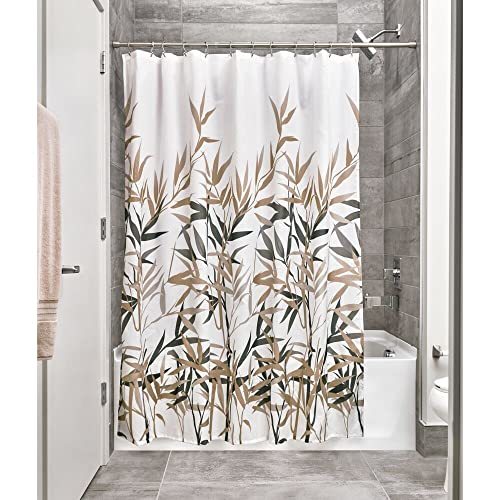 iDesign Anzu Fabric Shower Curtain Water-Repellent and Mold- and Mildew-... - $28.18