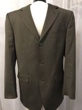 Jones New York Men&#39;s Blazer Brown Wool Lined Stretch Blazer Size 40 - £39.56 GBP