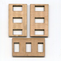 Plywood Servo Mounting Plate Tray for THREE 9 gram Micro Servos, Lot of 3 pcs - £9.36 GBP