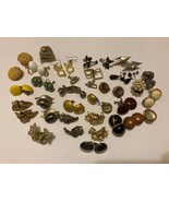 VTG GROUPING LADIES CLP ON EARRINGS 25 PAIRS MIXED LOT - £38.89 GBP