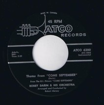 Bobby Darin Theme From Come September 45 rpm Walk Back To Me - $4.94