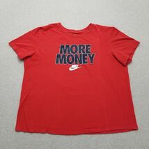 Nike Shirt Mens 2XL Red Short Sleeve Crew Neck Casual - $12.11