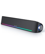 Computer Speakers, Hi-Fi Sound Quality Computer Sound Bar, Bluetooth 5.0... - $77.93
