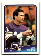 1988 Topps #147 Wade Wilson    Minnesota Vikings Football Cards EX/NM ID:62310 - £1.35 GBP