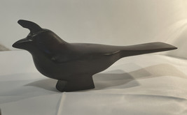 Hand Carved Quail Bird, Figurine-Vintage, 9.5” X  5” Mahogany￼ - £15.36 GBP