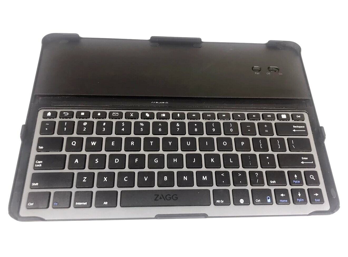 Zagg Ultrathin Bluetooth Keyboard Folio for iPad, Black/Silver - $20.00