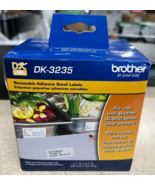 Brother DK3235 Die-Cut Removable Paper Labels, 1.1&quot; x 2.1&quot;, White, 800/Roll - £19.47 GBP