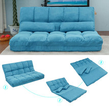 Blue Double Chaise Lounge Sofa with Pillows - $3,153.99 MXN
