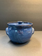 Pottery Jar with Lid Blue Gray D. Howard - £17.56 GBP